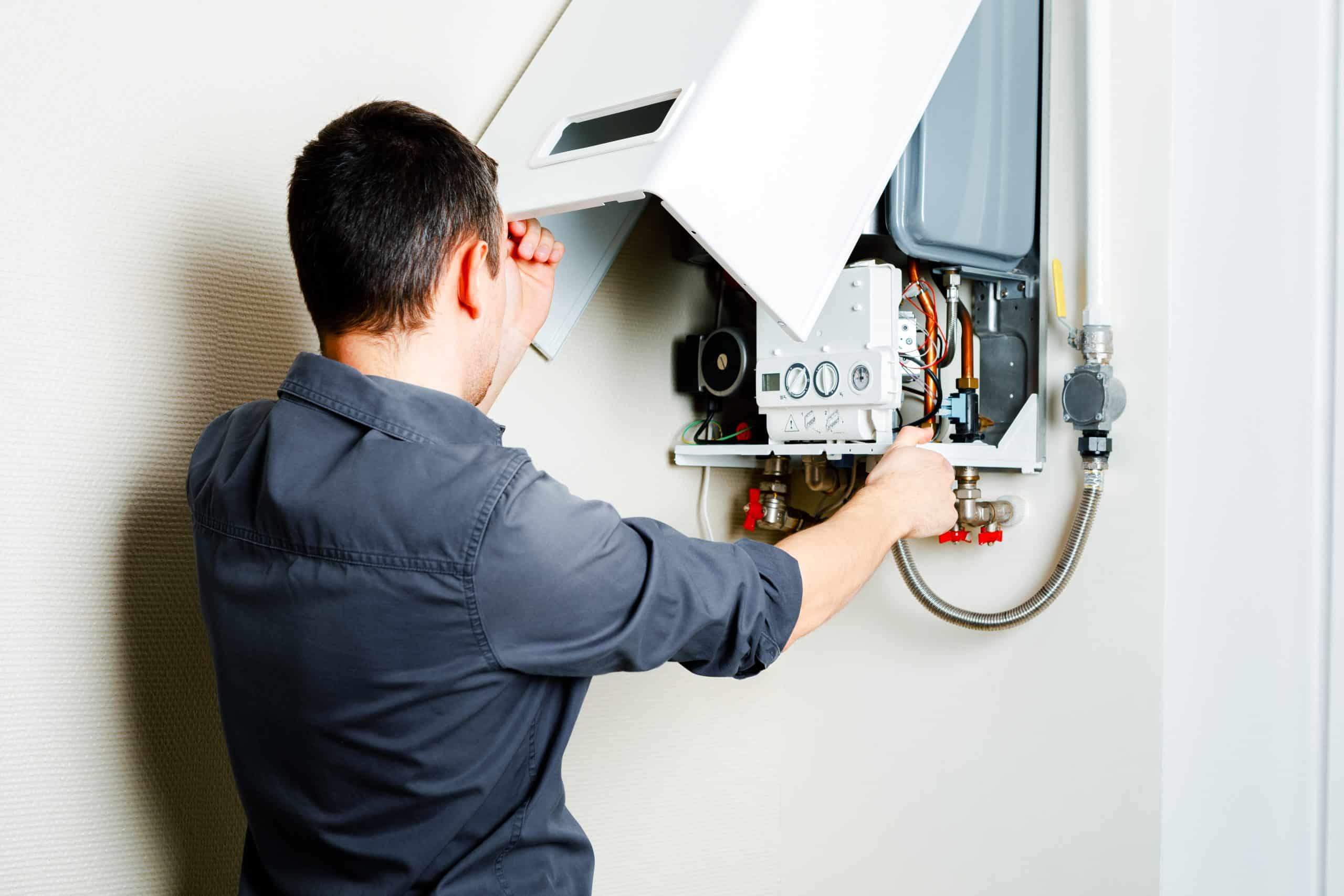 Repair of a gas boiler