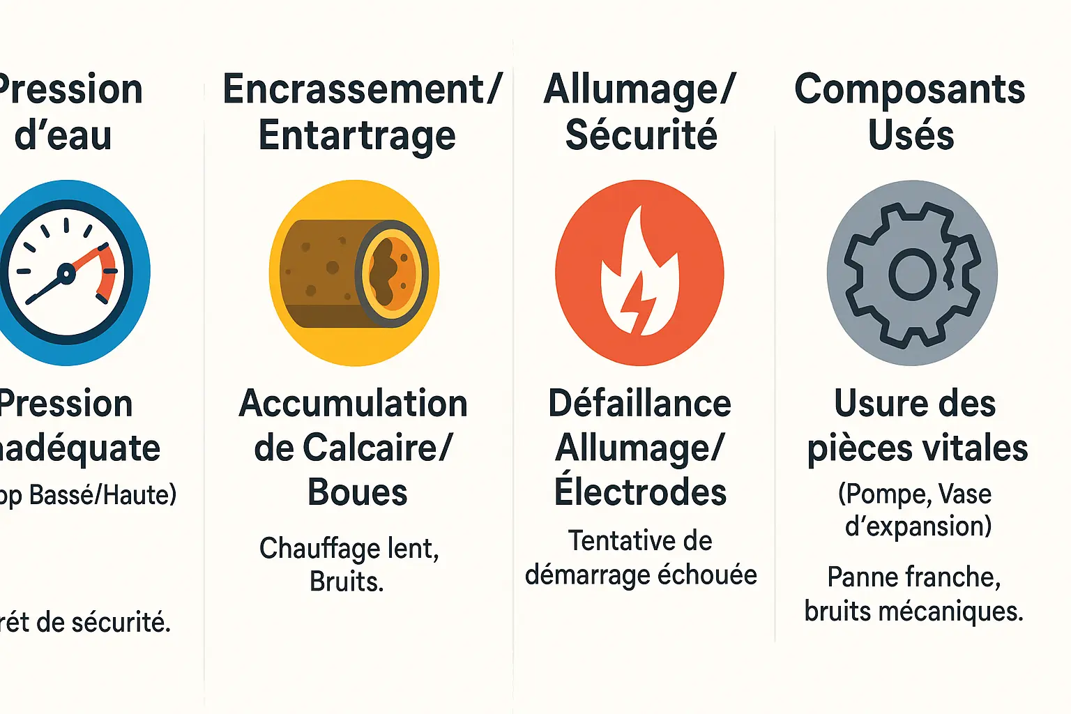 Panne de chaudière : causes courantes et comment les éviter 2 Illustration des principales causes de panne de chaudière