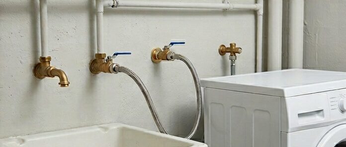 Robinet d'arrêt machine à laver