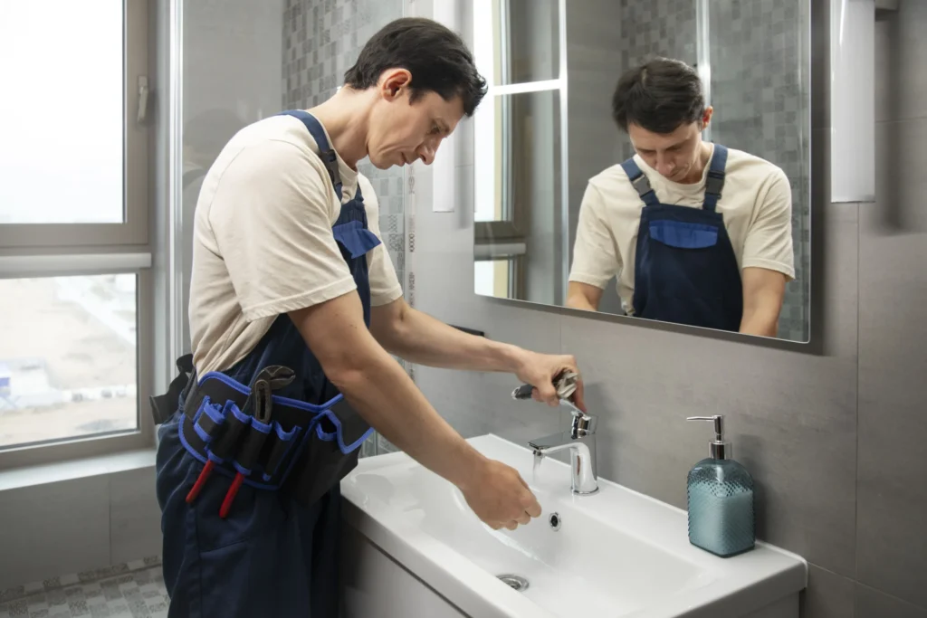 débouchage sanitaire intervention d'un plombier pour déboucher un lavabo à Orléans